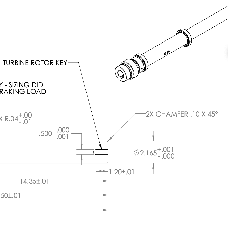 Turbine Shaft Design